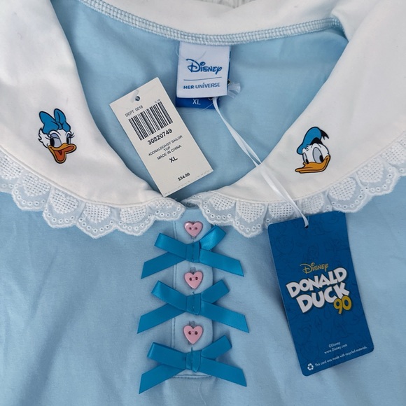 Disney Blue K Shirt with Donald Duck Design - Picture 2 of 3